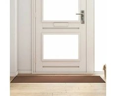 Durų kilimėlis Ruda ir juoda 60 x 180 cm 100% poliamidas