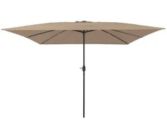 Sodo skėtis Taupe 295 x 295 x 245 cm Poliesteris ir plienas