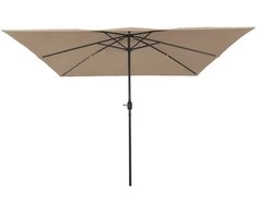 Sodo skėtis Taupe 295 x 295 x 245 cm Poliesteris ir plienas