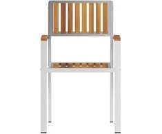 Sodo Kėdė 8 pcs Ruda 56 x 54,5 x 87 cm Kieto teka medžio