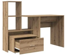 Stalas su stalčių Amatininkų ąžuolas 131,5 x 50 x 106,5 cm