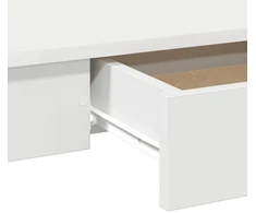 Stalas, baltas, 100x45x75 cm, inžinerinė mediena