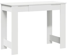 Stalas, baltas, 100x45x75 cm, inžinerinė mediena