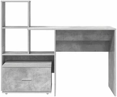 Stalas Betono pilka 131,5 x 50 x 106,5 cm Apdirbta mediena