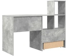 Stalas Betono pilka 131,5 x 50 x 106,5 cm Apdirbta mediena