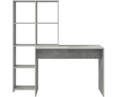 Stalas Betono pilka 138,5 x 55 x 143 cm Apdirbta mediena