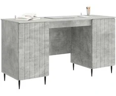 Stalas Betono pilka 142,5 x 50 x 75 cm Apdirbta mediena