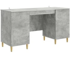 Stalas Betono pilka 142,5 x 50 x 75 cm Apdirbta mediena