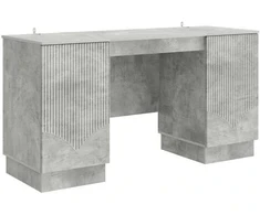 Stalas Betono pilka 142,5 x 50 x 75 cm Apdirbta mediena