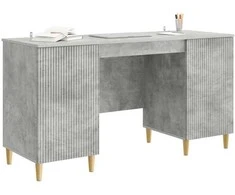 Stalas Betono pilka 142,5 x 50 x 75 cm Apdirbta mediena