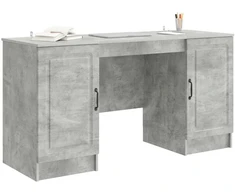 Stalas Betono pilka 142,5 x 50 x 75 cm Apdirbta mediena