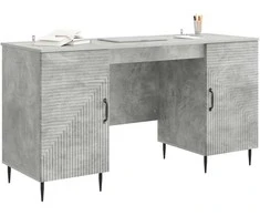 Stalas Betono pilka 142,5 x 50 x 75 cm Apdirbta mediena