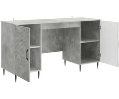 Stalas Betono pilka 142,5 x 50 x 75 cm Apdirbta mediena