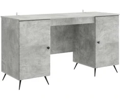 Stalas Betono pilka 142,5 x 50 x 75 cm Apdirbta mediena