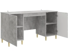 Stalas Betono pilka Apdirbta mediena 142,5 x 50 x 75 cm