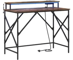 Stalas Rūkyta ąžuolas 100 x 50 x 86,5 cm Apdirbta mediena