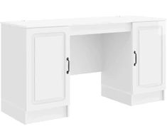 Stalas Itin blizgi balta 142,5 x 50 x 75 cm Apdirbta mediena