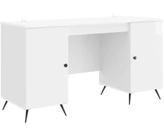 Stalas Itin blizgi balta 142,5 x 50 x 75 cm Apdirbta mediena