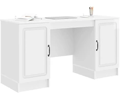 Stalas Itin blizgi balta 142,5 x 50 x 75 cm Apdirbta mediena