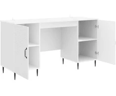 Stalas Itin blizgi balta 142,5 x 50 x 75 cm Apdirbta mediena