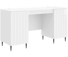 Stalas Itin blizgi balta 142,5 x 50 x 75 cm Apdirbta mediena