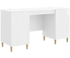 Stalas Itin blizgi balta 142,5 x 50 x 75 cm Apdirbta mediena