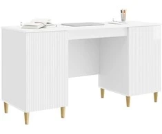 Stalas Itin blizgi balta 142,5 x 50 x 75 cm Apdirbta mediena