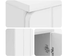 Stalas Itin blizgi balta 142,5 x 50 x 75 cm Apdirbta mediena