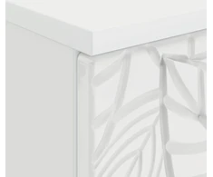 Stalas Itin blizgi balta 142,5 x 50 x 75 cm Apdirbta mediena
