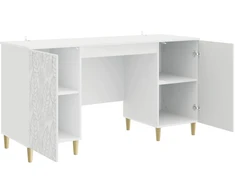 Stalas Itin blizgi balta Apdirbta mediena 142,5 x 50 x 75 cm