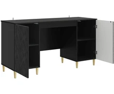 Stalas Juoda Apdirbta mediena 142,5 x 50 x 75 cm