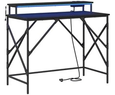 Stalas Juodas ąžuolas 100 x 50 x 86,5 cm Apdirbta mediena