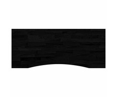 Stalas Juoda ir Tamsiai Ruda 120 x 60 cm Kietas ąžuolo medis