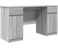 Stalas Pilka sonoma ąžuolo 140 x 49 x 76 cm Apdirbta mediena