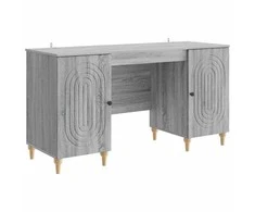 Stalas Pilka sonoma ąžuolo 142,5 x 50 x 75 cm Apdirbta mediena