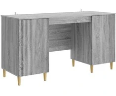 Stalas Pilka sonoma ąžuolo 142,5 x 50 x 75 cm Apdirbta mediena