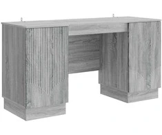 Stalas Pilka sonoma ąžuolo 142,5 x 50 x 75 cm Apdirbta mediena