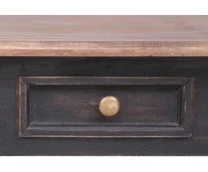 Stalas su 3 stalčiais, 117x57x75cm, raudonmedžio masyvas
