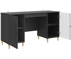 Stalas Juoda 142,5 x 50 x 75 cm Apdirbta mediena