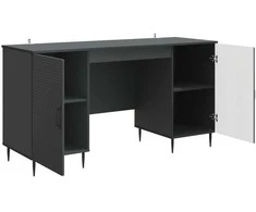 Stalas Juoda 142,5 x 50 x 75 cm Apdirbta mediena