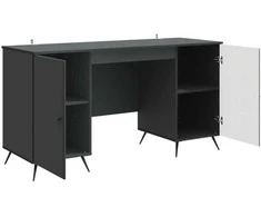Stalas Juoda 142,5 x 50 x 75 cm Apdirbta mediena