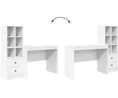 Stalas Balta 145.5 x 50 x 127 cm 2 vnt.