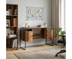 Stalas su saugojimo vieta Ąžuolo mediena 120 x 50.5 x 75.5 cm