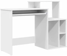 Stalas su stalčių Balta 120,5 x 44 x 88,5 cm Apdirbta mediena