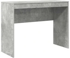 Stalas su stalčių su lentyna su saugykla 2 pcs Betono pilka