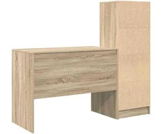 Stalas su stalčių 2 pcs Sonoma ąžuolas