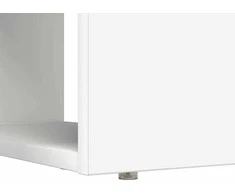 Stalas su lentyna Balta 113 x 54 x 120 cm Apdirbta mediena