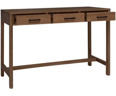 Stalas su stalčiais Natūrali Kieto teka medžio 110 x 50 x 75 cm