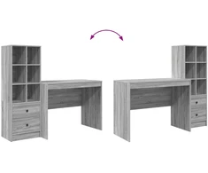 Stalas Pilkas Sonoma 145.5 x 50 x 127 cm 2 vnt.
