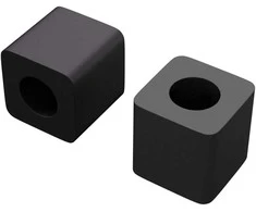 Stalčiaus laikiklis 2 vnt. Juoda 15 x 15 x 15mm PP kopolimeras